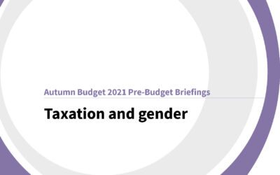 Autumn Budget 2021: Taxation and gender