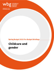 Childcare and gender report cover