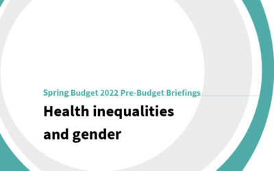 Spring Budget 2022: Health inequalities and gender