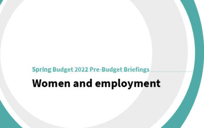 Spring Budget 2022: Women and employment