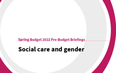 Spring Budget 2022: Social care and gender