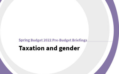 Spring Budget 2022: Taxation and gender
