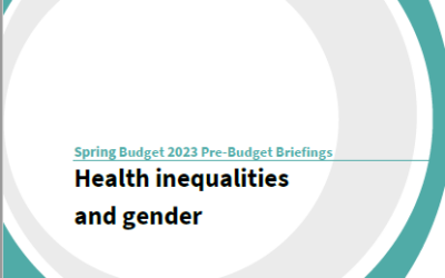 Spring Budget 2023: Health inequalities and gender