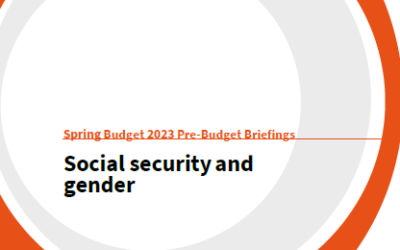 Spring Budget 2023: Social security and gender
