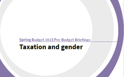 Spring Budget 2023: Taxation and gender