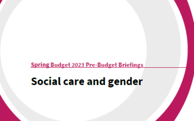 Spring Budget 2023: Social care and gender